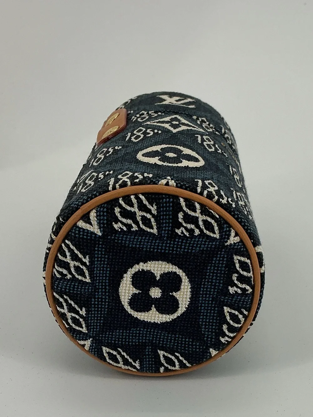 Louis Vuitton Since 1854 100ml Perfume Travel Case Navy Jacquard Canvas Box COA